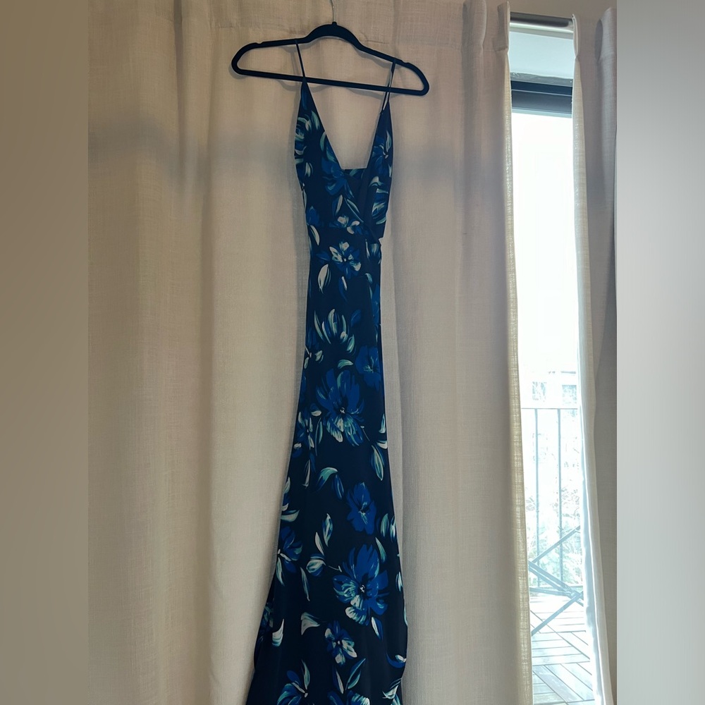 Yumi kim maxi silk wrap dress